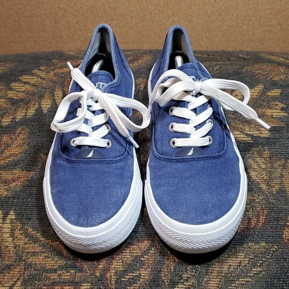 Men’s Nautica Deckloom Navy Canvas Sneakers
